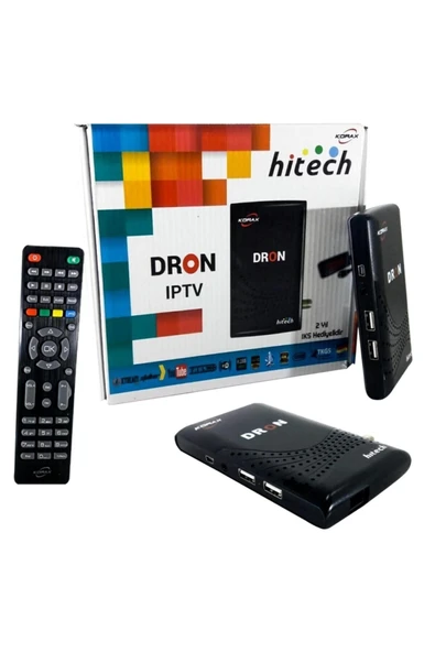 Dron IPTV Hitech Korax Uydu Alıcısı 2 Yıl IKS Hediyelidir