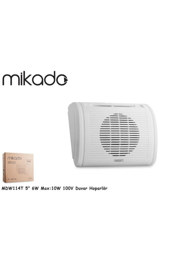 Hoparlör 5-12.7cm 6W Max:10W 100V Duvar Hoparlör Mikado MDW114T - 3