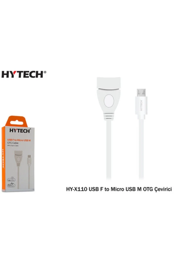 OTG Çevirici USB F To Micro USB Şarj ve Data Kablosu Hytech HY-X110