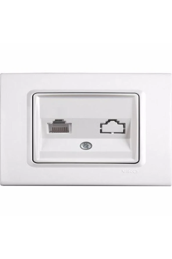 Nümeris Beyaz Kordonlu Cat3 Viko Kardelen Beyaz