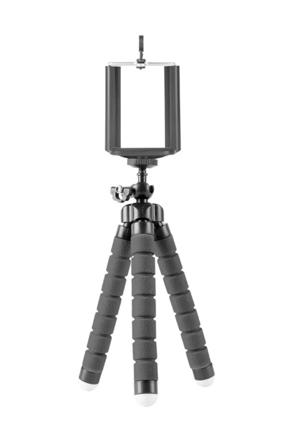 Ahtapot Tripod Kamera Cep Telefonu Tripodu Stand Tutucu Çubuğu ( Siyah )
