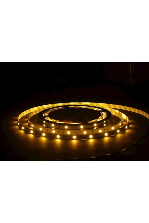 3528 Şerit Led 12V 72W 6A 840 Lümen 10mm 60 Led IP20 Tek Çip Silikonsuz Günışığı 5 Metre Şerit Led