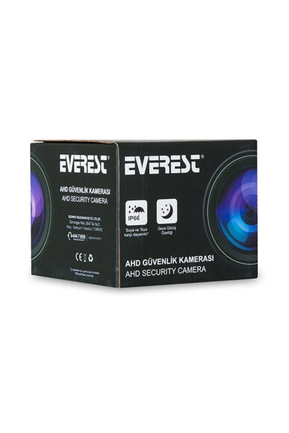Güvenlik Kamerası AHD HD 1080P 4.0 MP 1/3 İnç Sensör Güvenlik Kamerası Everest DF-705B - Resim 3