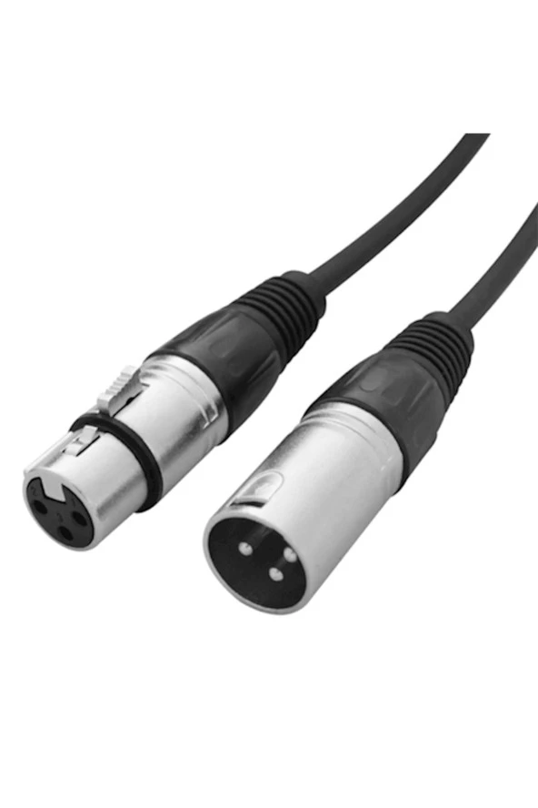 XLR DİŞİ+ XLR ERKEK CANON AUDIO 5 METRE ÖZDİRENÇ KABLO KIRMIZI - 2