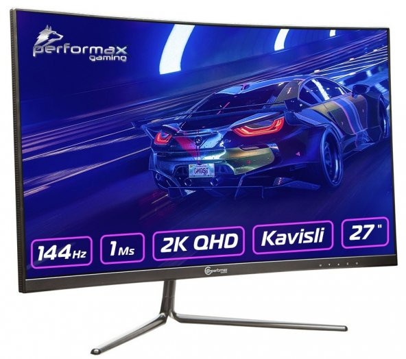 PERFORMAX GAMING 27 PERQHD27-C 144HZ 1MS QHD 2K (HDMI+DP) ADAPTIVE SYNC CURVED GAMING MONİTOR - 2