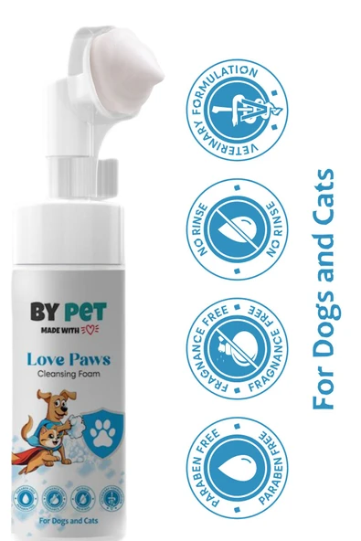 Kedi ve Köpek El Ayak Pati Bakım ve Temizleme Köpüğü (Kuru Şampuan 150 Ml) - Resim 3