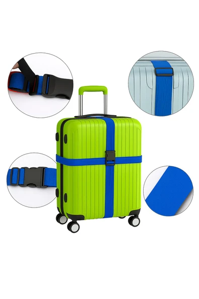 Valiz Kemeri, Bavul Kemeri ,Valiz Bavul Emniyet Kemeri 2'li Set - Resim 3