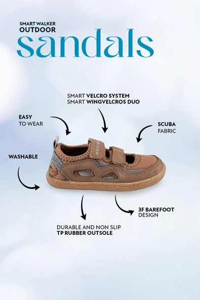 Smart Walker Outdoor Sandals Kahve Duo - Resim 2