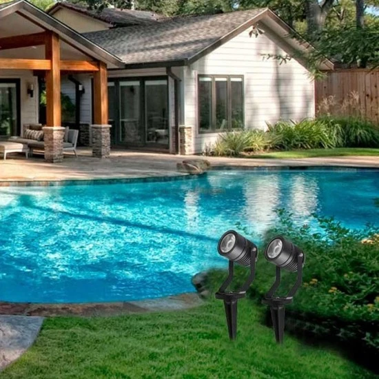 Alüminyum Gövde Gu10 Duy Kazıklı ve Duvar Konsollu Bahçe, Çiçek, Peyzaj, Ağaç Armatürü (Ampul Hariç) - Resim 3