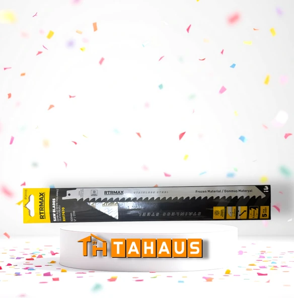 Rtrmax RH17670 Kemik-Buz Kesme Paslanmaz 300mm Tilki Kuyruğu - 1211K 5’li Paket - 1