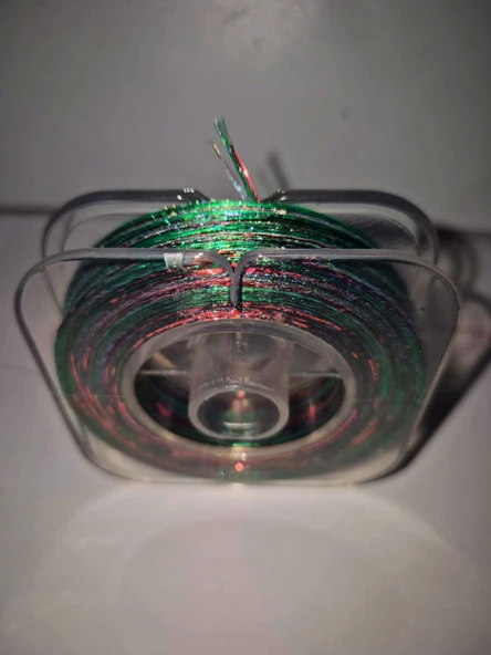 Eagenset Hazır Çapari Kombini Ultraviyole Uv Neon Koyu Yeşil - Kırmızı Makara - Resim 12