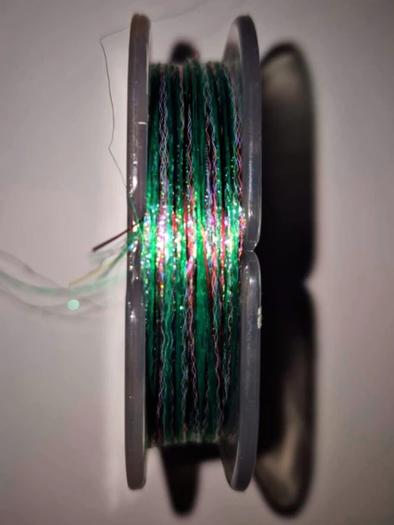 Eagenset Hazır Çapari Kombini Ultraviyole Uv Neon Koyu Yeşil - Kırmızı Makara - Resim 10