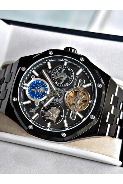 Ferrucci Function FCF 03571M.05 Çelik Kordon Erkek Kol Saati - Resim 5