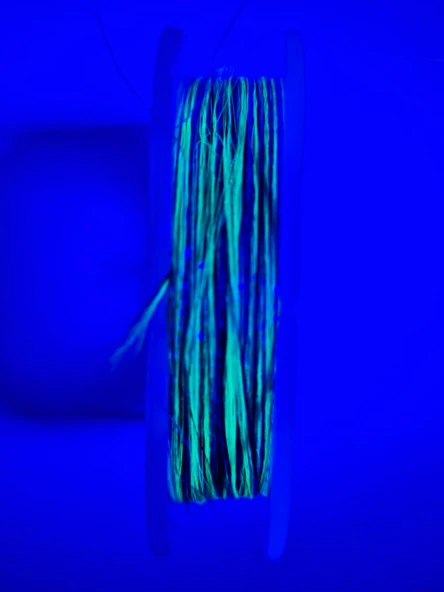 Eagenset Hazır Çapari Kombini Ultraviyole Uv Neon Koyu Yeşil - Kırmızı Makara - Resim 11