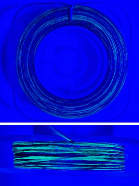 Eagenset Hazır Çapari Kombini Ultraviyole Uv Neon Koyu Yeşil - Kırmızı Makara - Resim 2