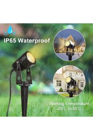 Alüminyum Gövde Gu10 Duy Kazıklı ve Duvar Konsollu Bahçe, Çiçek, Peyzaj, Ağaç Armatürü (Ampul Hariç) ürün görseli