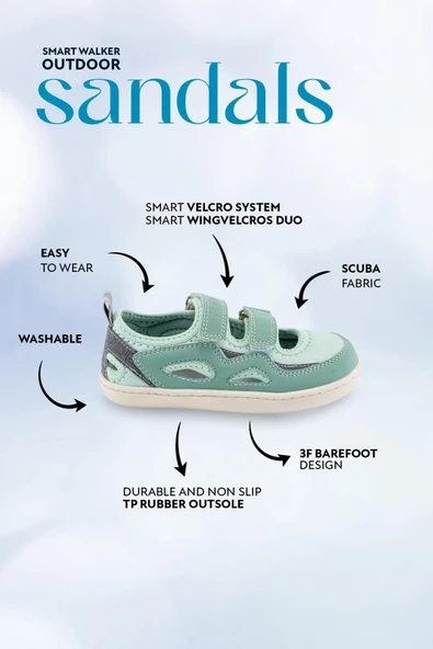 Smart Walker Outdoor Sandals Yeşil Duo - Resim 2