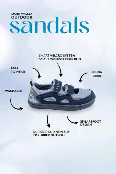 Smart Walker Outdoor Sandals Mavi Duo - Resim 2