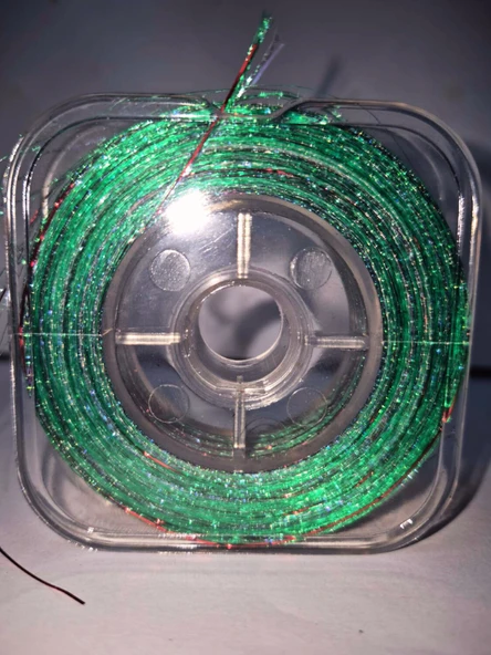 Eagenset Hazır Çapari Kombini Ultraviyole Uv Neon Koyu Yeşil - Kırmızı Makara - Resim 8