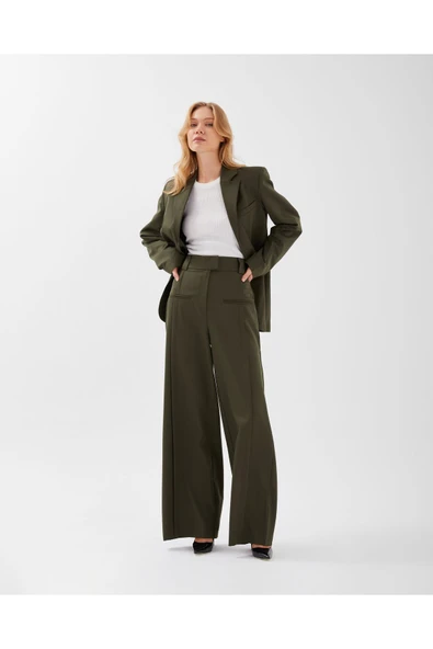 HAKİ CEKET VE PANTALON TAKIM - Resim 2