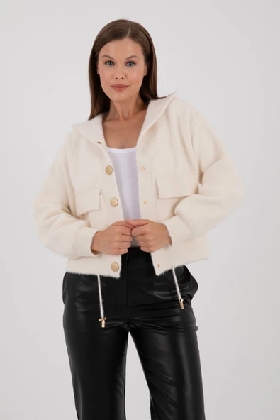 EKRU RENK ANGORA MONT - Resim 4