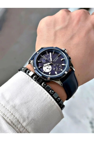 Ferrucci Function FCF 03453K.03 Deri Kordon Erkek Kol Saati - Resim 3