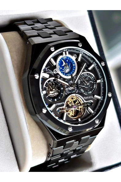 Ferrucci Function FCF 03571M.05 Çelik Kordon Erkek Kol Saati - Resim 4