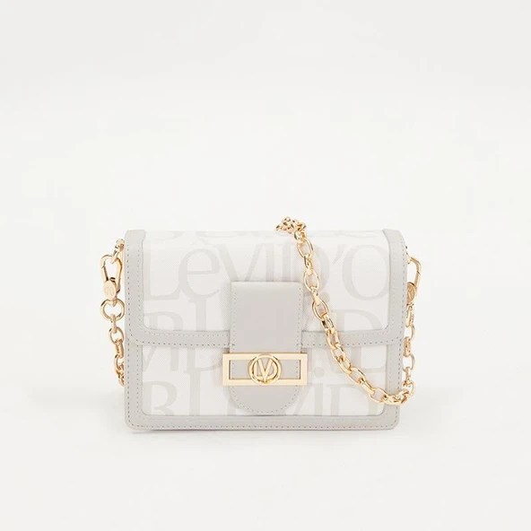 Levidor Beyaz Çift Askılı Kadın Premium Çapraz Çanta ürün görseli