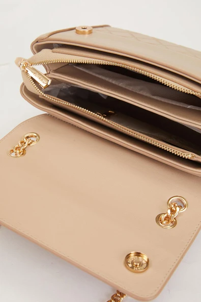 Levidor Vizon Zincir Askılı Kadın Baklava Desenli Çapraz Çanta - Resim 5