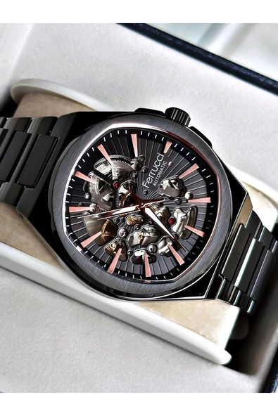 Ferrucci Function FCF 03572M.05 Çelik Kordon Erkek Kol Saati - Resim 3