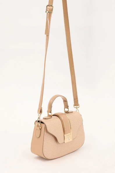 Levidor Vizon Kroko Desenli Rugan El Çantası - Resim 3