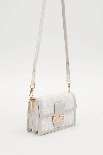 Levidor Beyaz Çift Askılı Kadın Premium Çapraz Çanta - Resim 3