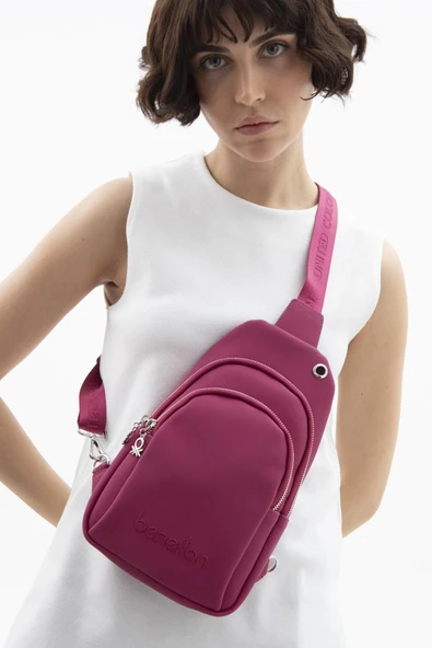 Benetton Mürdüm Kadın Nano Çapraz Çanta BNT 1543 - Resim 3