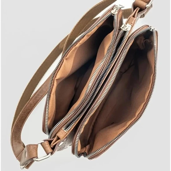 Jacquline Taba Vanamo N Kadın Deri Çapraz Çanta - Resim 4