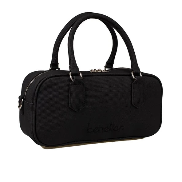 Benetton Siyah Geniş Kadın Çapraz Nano Çanta BNT 1621 ürün görseli