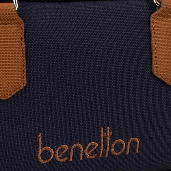 Benetton Lacivert Geniş Kadın Çapraz Nano Çanta BNT 1621 - Resim 4