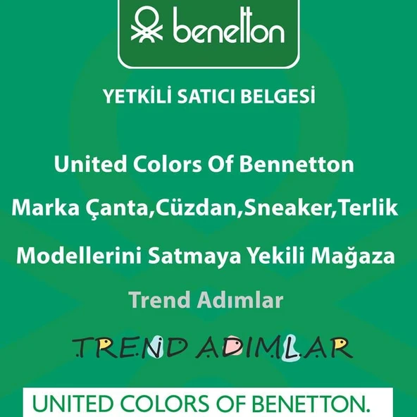 Benetton Turuncu Nano Kadın Geniş Kol Çantası BNT 1590 - Resim 4