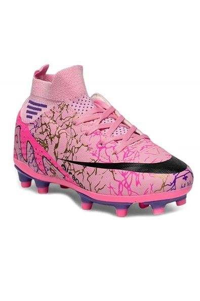 Celira Lga Pembe Çoraplı Unisex Futbol Krampon - 4