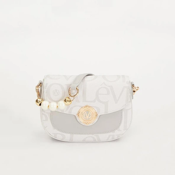 Levidor Beyaz Lisans Baskılı Çift Askılı Kadın Casual Çanta ürün görseli