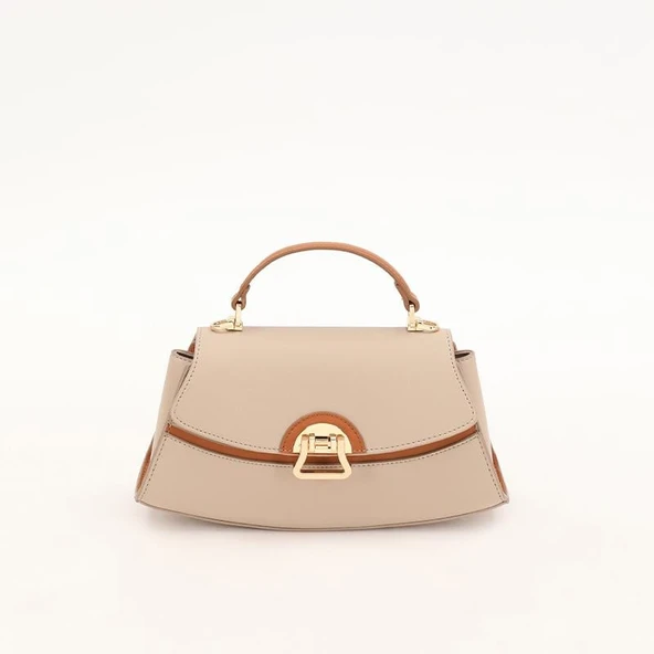 Levidor Vizon Camel Oval Kadın El Çantası ürün görseli