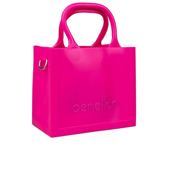 Benetton Fuşya Melissa Kare Kadın El Çantası BNT 1450 ürün görseli
