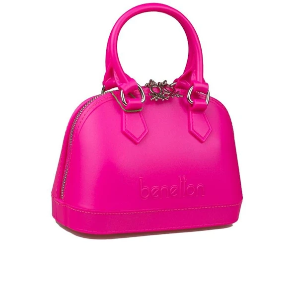 Benetton Fuşya Mini Boy Melissa Kadın El Çantası BNT 1449 ürün görseli