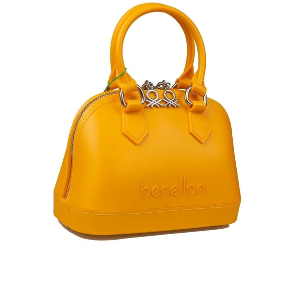 Benetton Sarı Mini Boy Melissa Kadın El Çantası BNT 1449 ürün görseli