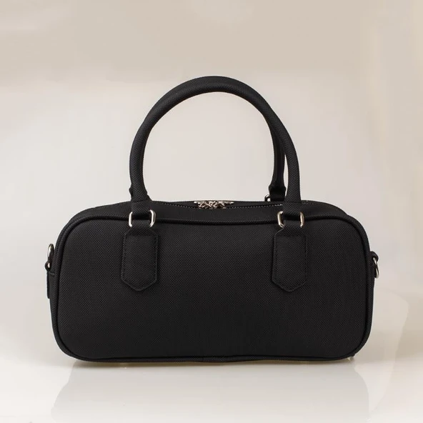 Benetton Siyah Geniş Kadın Çapraz Nano Çanta BNT 1621 - Resim 3