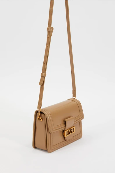 Levidor Kahverengi Klasik Çapraz Askı Kadın Küçük Boy Çanta - Resim 3