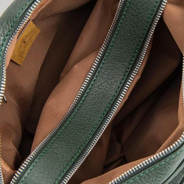 Jacquline Krem Renea Deri Kadın El Çantası - Resim 3