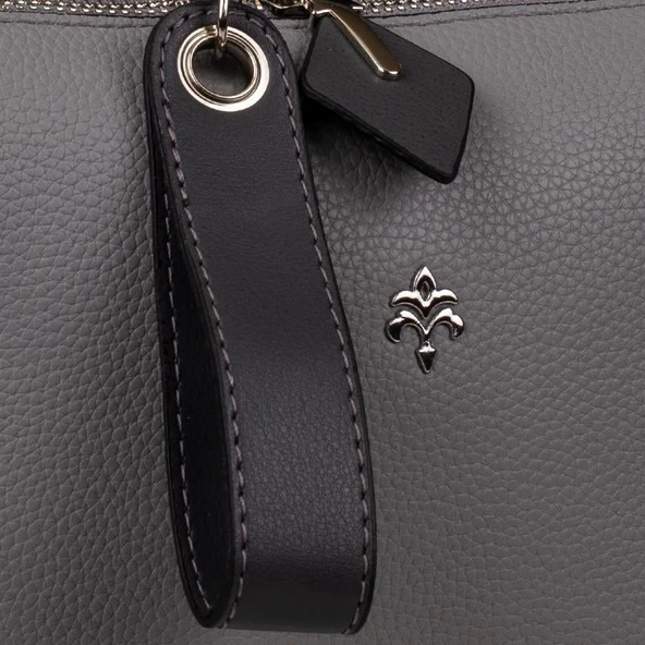 Jacquline Gri Morpheus Kadın El ve Omuz Çantası - Resim 4