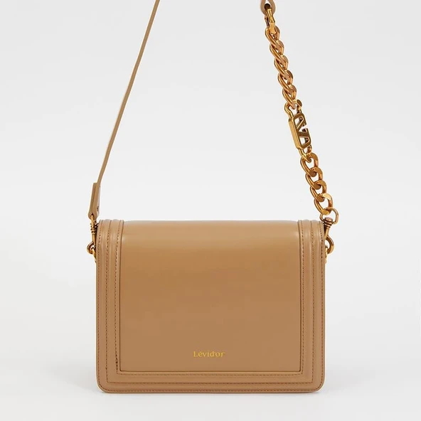 Levidor Kahverengi Klasik Çapraz Askı Kadın Küçük Boy Çanta - Resim 2