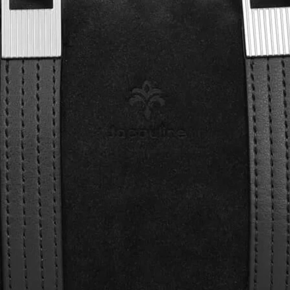 Jacquline Siyah Haleis Hakiki Nubuk Deri Kadın El Çantası - Resim 2