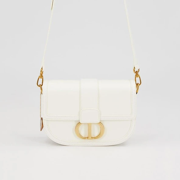 Levidor Beyaz Zımba Detaylı Premium Kadın Omuz Çantası ürün görseli